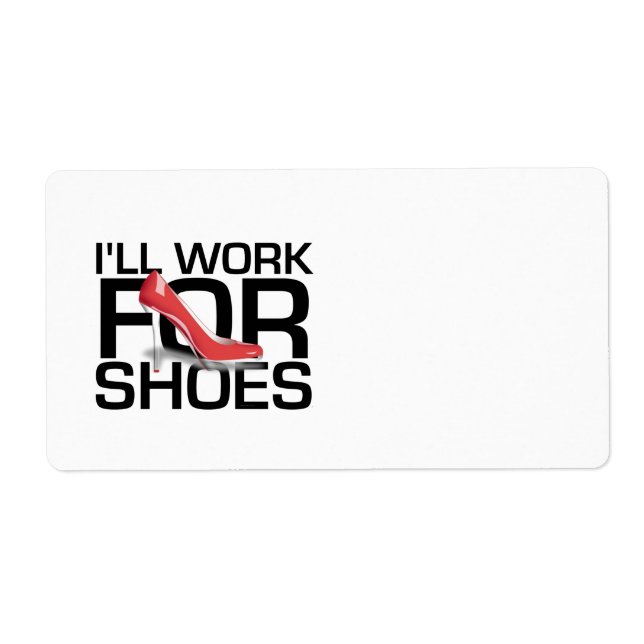 TEE Work for Shoes Label (Front)