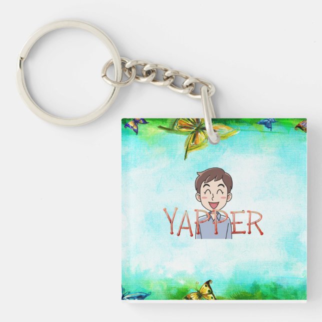 TEE Yapper Keychain (Front)