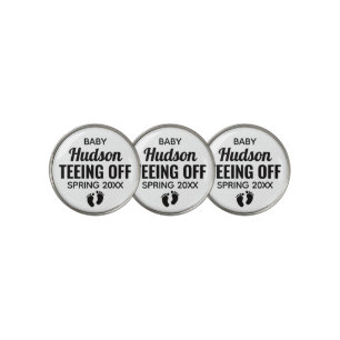 Teeing Off Baby Reveal Pregnancy Announcement Golf Golf Ball Marker