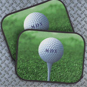 Teeing Off Green Golf Buggy Car Mats