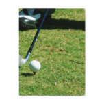 Teeing Off Postcard