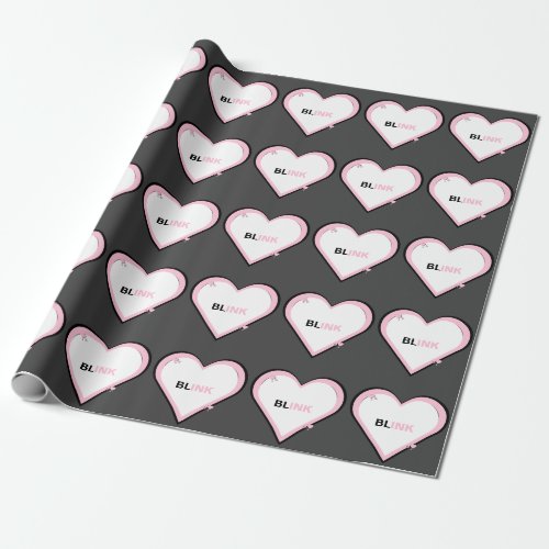 Teen Aesthetic Blink Cute Kpop  Wrapping Paper