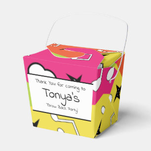 Teen Birthday 80s 90s Neon Music Favor Box