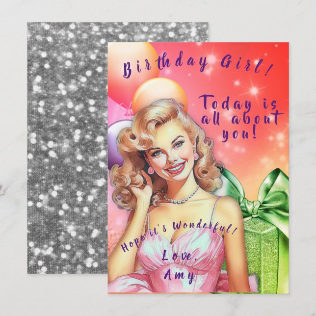 Teen Birthday Card (Front/Back)
