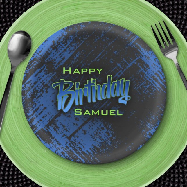 Teen Boy Birthday Paper Plates (Creator Uploaded)
