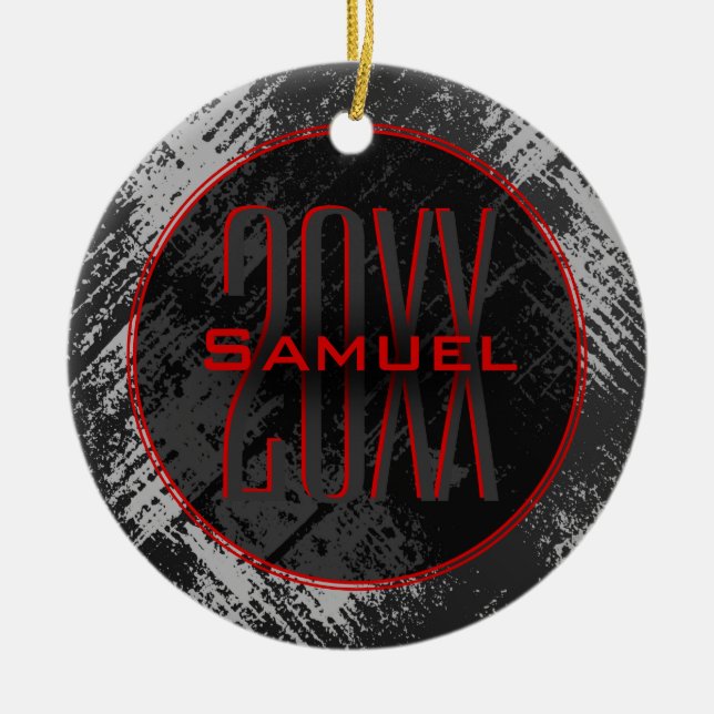 Teen Boy Ceramic Ornament (Front)