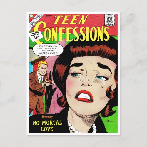 Teen Confessions No20 Postcard