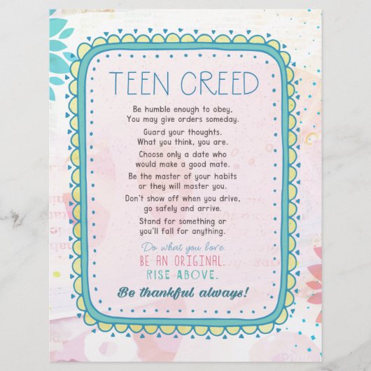 Teen Creed (Front)