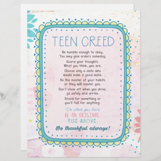 Teen Creed (Front/Back)