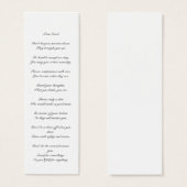 Teen Creed bookmark (Front & Back)