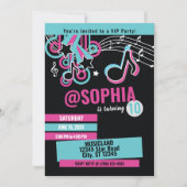 Teen Dance Party Birthday Invitation (Front)