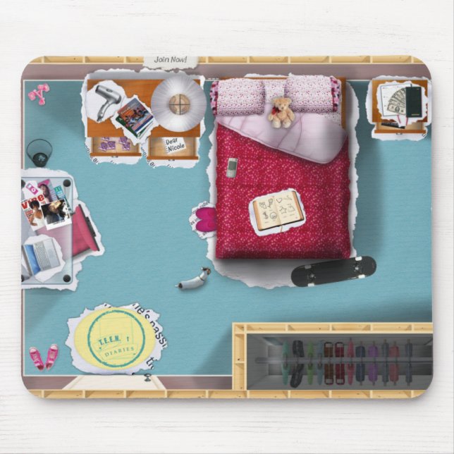 TEEN Diaries Mousepad (Front)