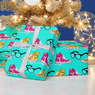 Teen Dream Cheerleader Pattern Wrapping Paper