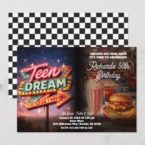 Teen Dream Retro 50's Style Diner Birthday Party