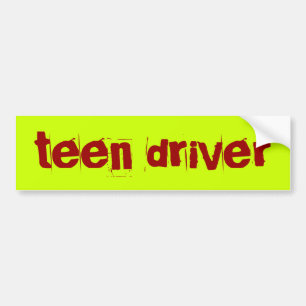 teen driver bumper sticker