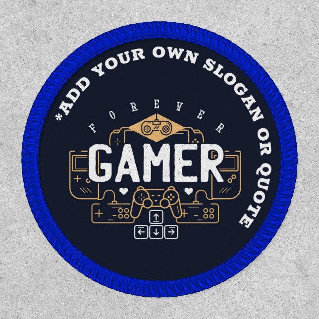 Teen Gamer Personalized Accessory Fun Gift idea Patch (Front)