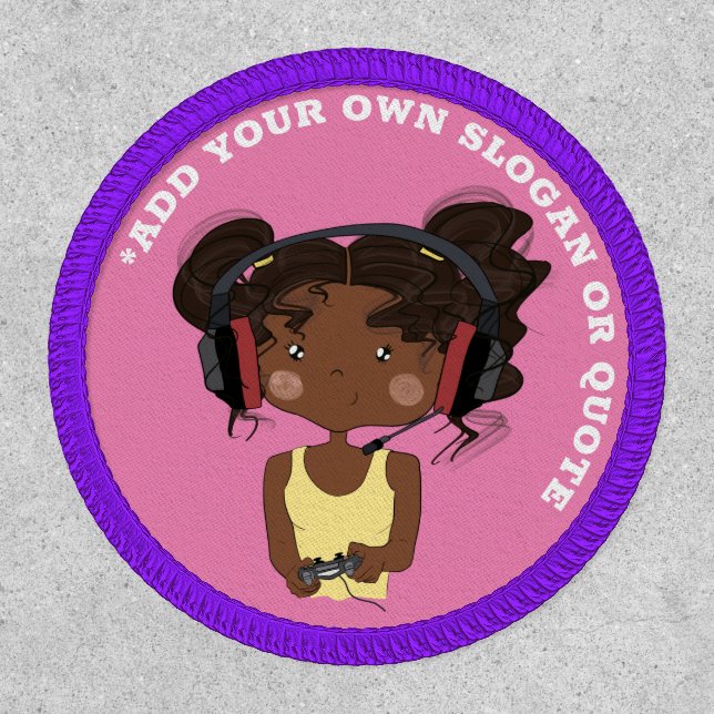 Teen Gamer Personalized Accessory Fun Gift idea Patch (Front)