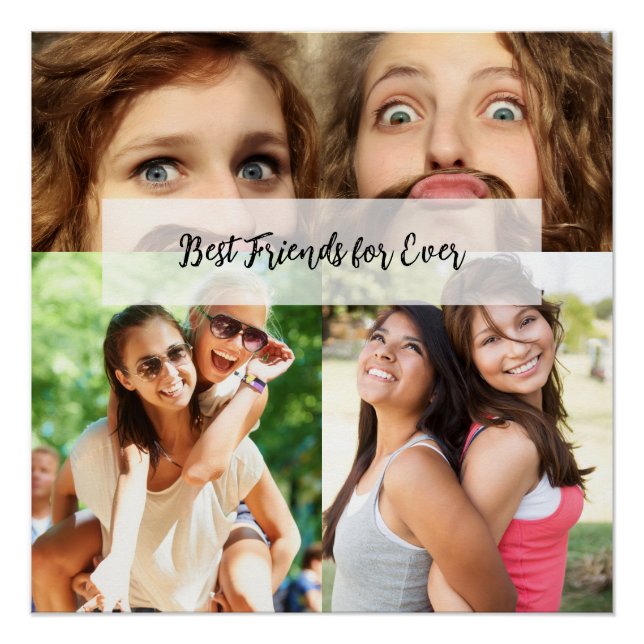 teen/Gen Z styled Cute BFF Aesthetic Poster (Front)