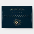 Teen Girl Celestial Blue First Moon Period Party Envelope Zazzle