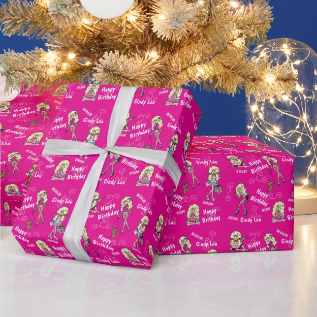 Teen Girl Fun Times Wrapping Paper (Holidays)