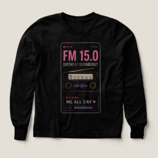Teen Girl Graphic Tee Cute Music Lover Long Sleeve