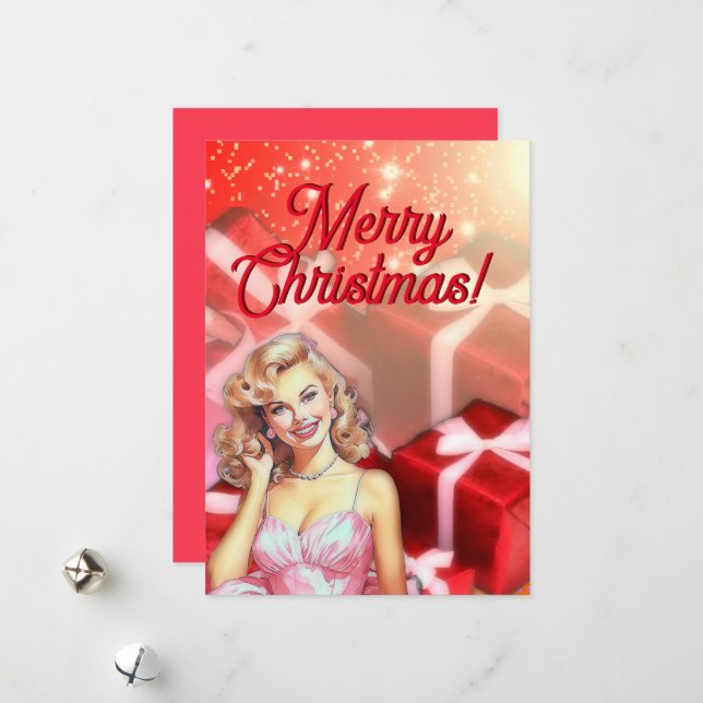 Teen Girl  Holiday Card (Front/Back In Situ)