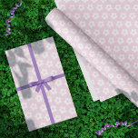 Teen Girl Pastel Pink White Daisy Flower Wrapping Paper<br><div class="desc">Another cute roll of wrapping paper by JessicaAmber - message me about custom orders! This customizable paper is perfect for your child or teenage daughter's first period party. Features an adorable pattern of white cartoon daisies on a pastel pink background. You can change the daisy to a different emoji. You...</div>