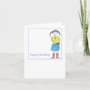 Teen girl smart Birthday Card