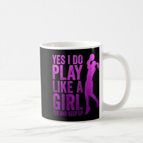 Teen Girls Youth Basketball Clothes Gifts _ Play L Coffee Mug