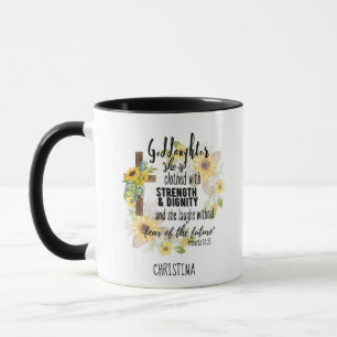 Teen Goddaughter Gift - Personalized Proverb Quote Mug