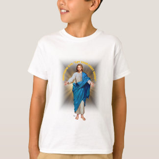 Teen Jesus Let Your Light Shine boy girl Catholic  T-Shirt