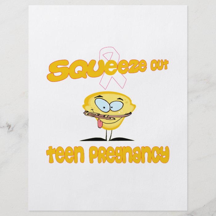 Teen Pregnancy Flyer Design