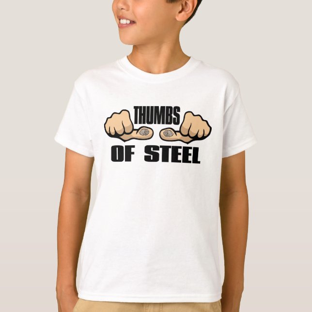 Teen Texter - Thumbs of Steel! T-Shirt (Front)