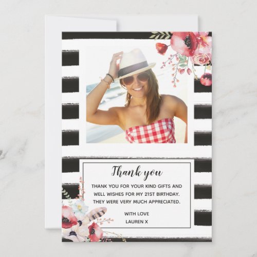 Teen Thank You Card Adult Thank You Card