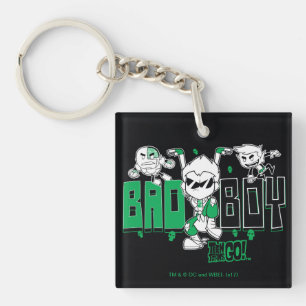 Teen Titans Go! "Bad Boy" Robin, Cyborg, & BB Keychain