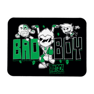 Teen Titans Go!   "Bad Boy" Robin, Cyborg, & BB Magnet