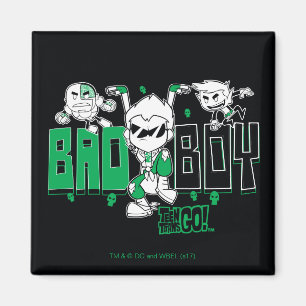 Teen Titans Go! "Bad Boy" Robin, Cyborg, & BB Magnet
