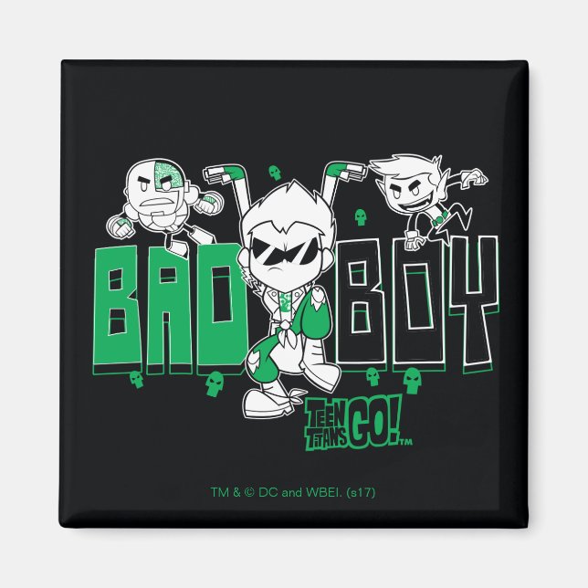 Teen Titans Go! | "Bad Boy" Robin, Cyborg, & BB Magnet (Front)