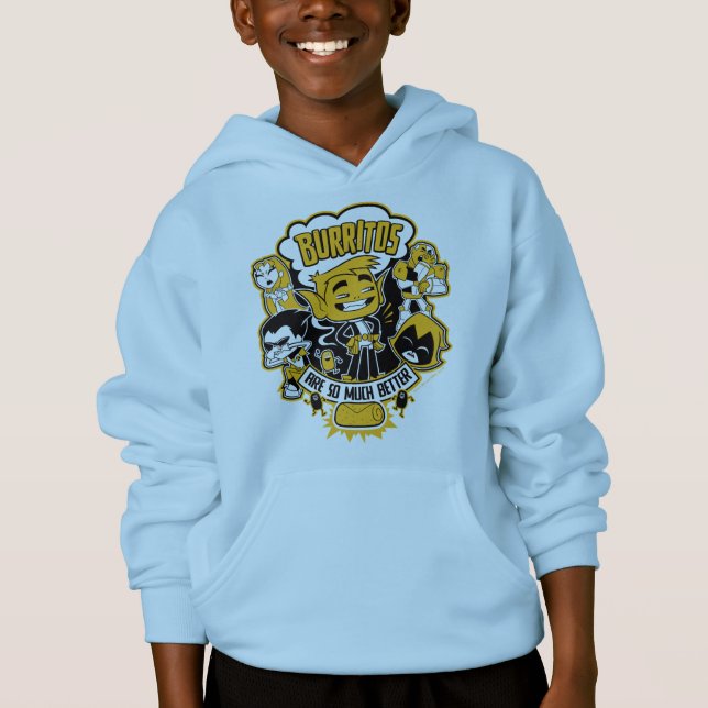 Teen Titans Go! | Beast Boy "Burritos Are Better" Hoodie (Front)