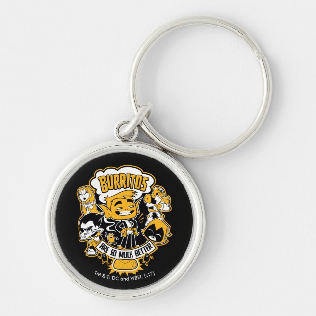 Teen Titans Go! | Beast Boy "Burritos Are Better" Keychain (Front)