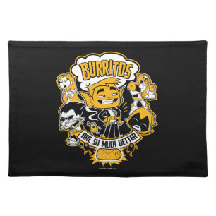 Teen Titans Go! Beast Boy "Burritos Are Better" Placemat