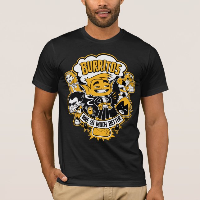 Teen Titans Go! | Beast Boy "Burritos Are Better" T-Shirt (Front)