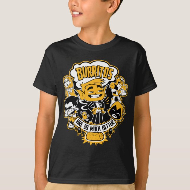 Teen Titans Go! | Beast Boy "Burritos Are Better" T-Shirt (Front)