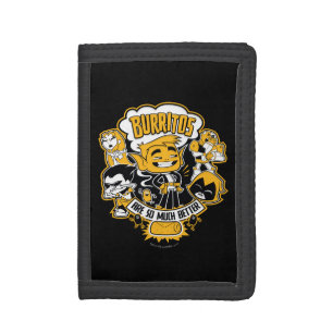 Teen Titans Go! Beast Boy "Burritos Are Better" Trifold Wallet