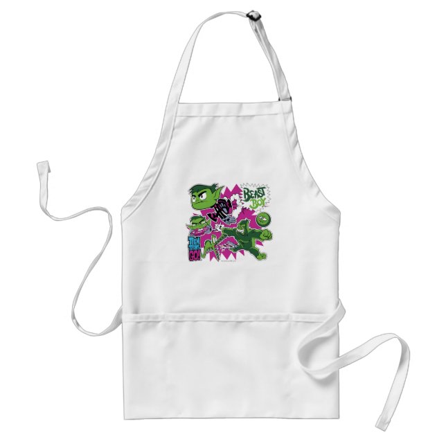 Teen Titans Go! | Beast Boy Shapeshifts Adult Apron (Front)