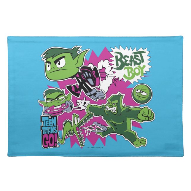 Teen Titans Go! | Beast Boy Shapeshifts Cloth Placemat (Front)