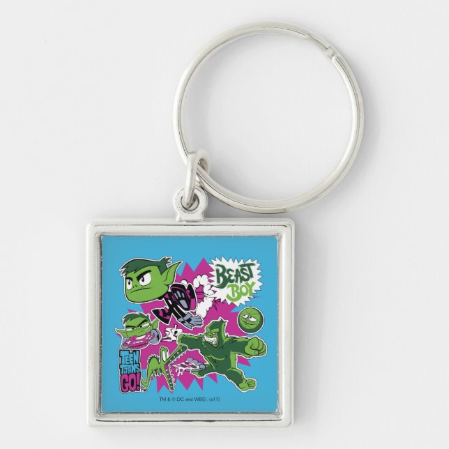 Teen Titans Go! | Beast Boy Shapeshifts Keychain (Front)