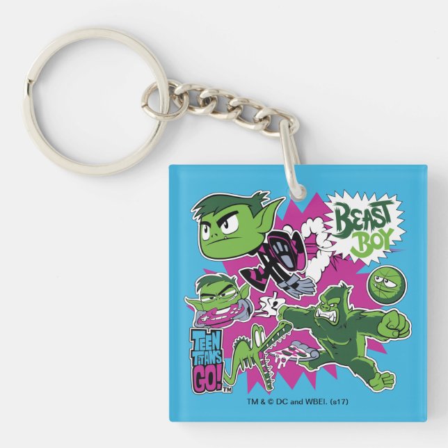 Teen Titans Go! | Beast Boy Shapeshifts Keychain (Front)