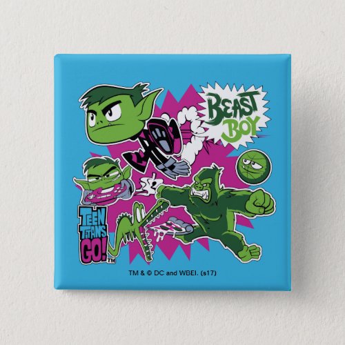 Teen Titans Go  Beast Boy Shapeshifts Pinback Button