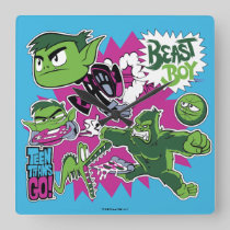 Teen Titans Go! | Beast Boy Shapeshifts Square Wall Clock